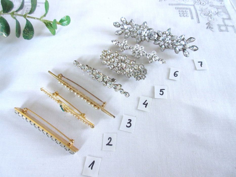 Stara biżuteria broszki lata 80