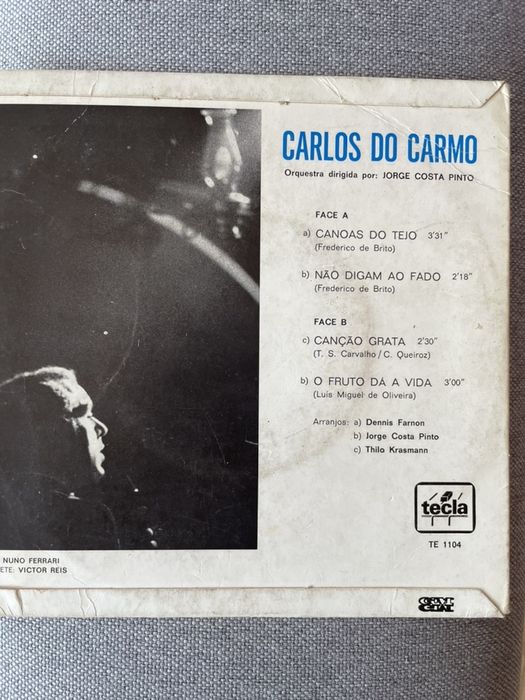 Canoas do Tejo EP Carlos do Carmo 1973
