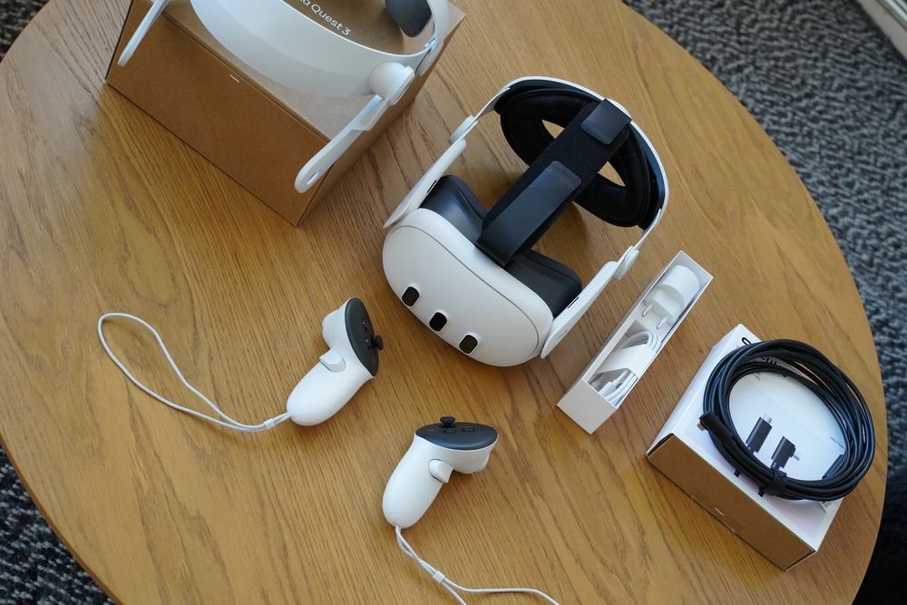 Gogle VR Quest 3 128gb + Quest link + opaska x2