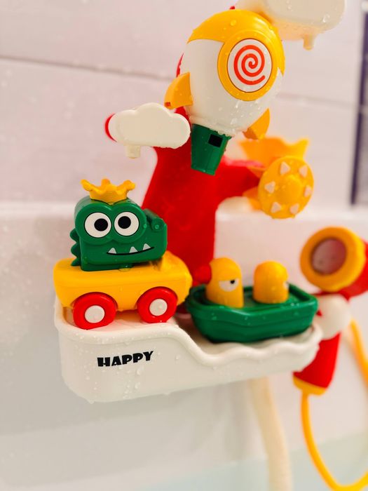 Гра для ванни, для купання (душова лійка, машинка з млином, кораблик)