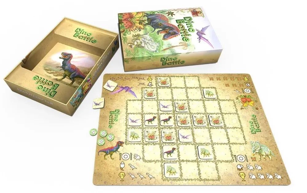 Настільна гра 5+ Діно Батл Dino Battle динозавр для дітей і дорослих