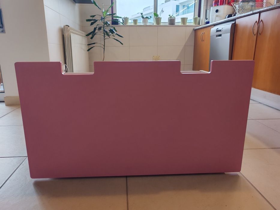 Gavetão IKEA STUVA rosa e branco