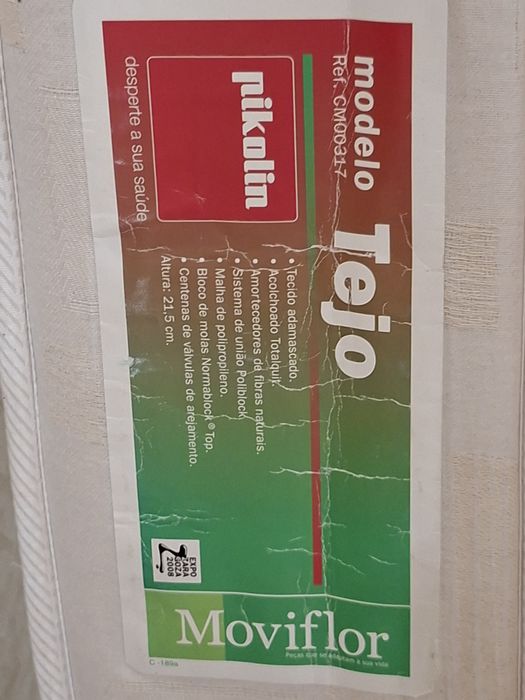 Cama sommier e colchão solteiro 2.00x100, impecável