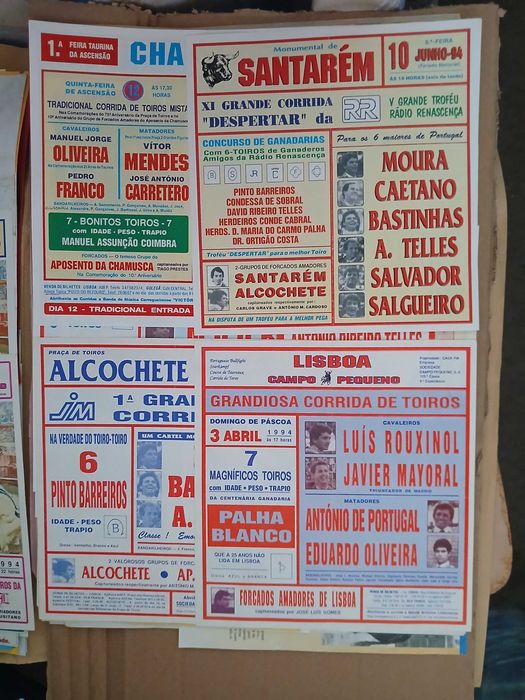 Cartazes de touradas