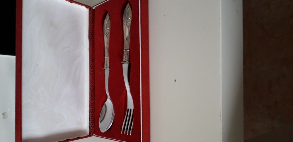 Talheres prata de criança