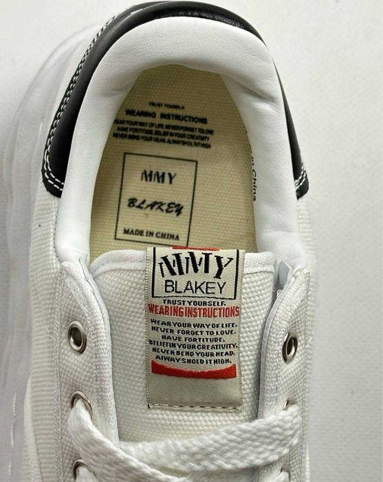 MMY BLAKEY Maison Mihara Yasuhiro кеди кросівки білі кеды дутые