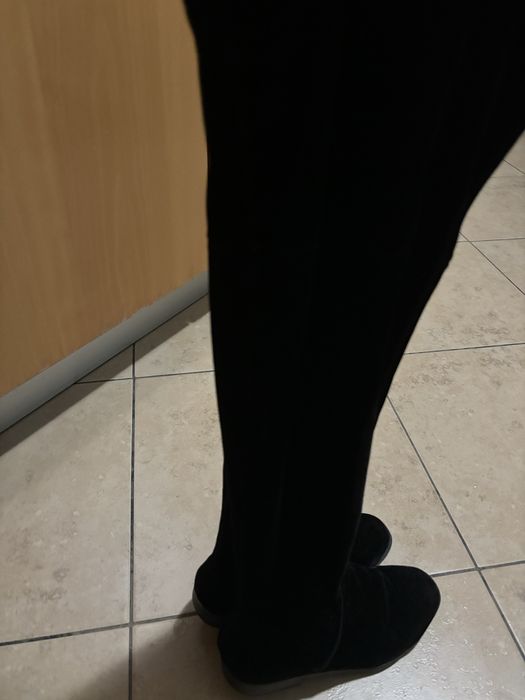Botas camurca em preto. Tamanho 37
