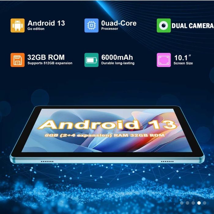 Планшет JUNINKE K11: 10.1-дюймовий IPS-дисплей 1280*800 / 6 ГБ (2+4 ГБ
