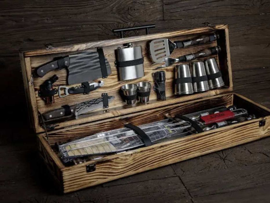 Супер круті набори шампурів у кейсі на подарунок! Шампура нержавійка!