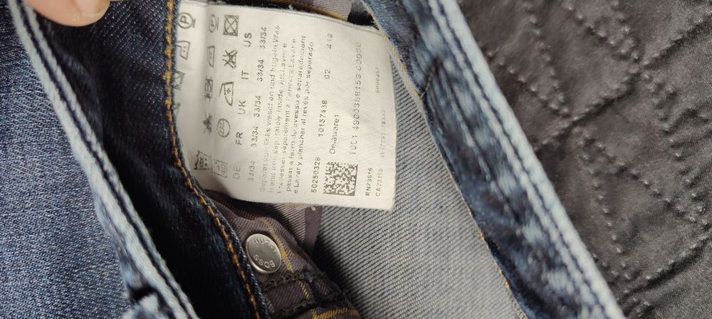 L M 33/34 Hugo Boss męskie spodnie jeansowe dżinsowe dżinsy jeansy