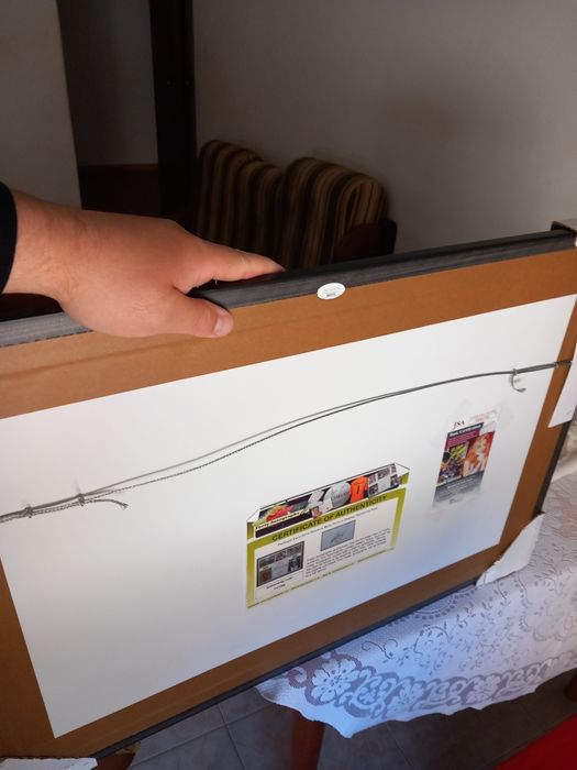 Nani autografo moldurado e certificado