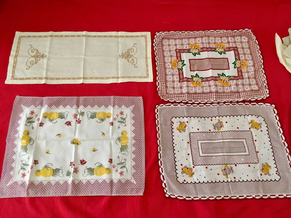 Lote de têxteis antigos para casa