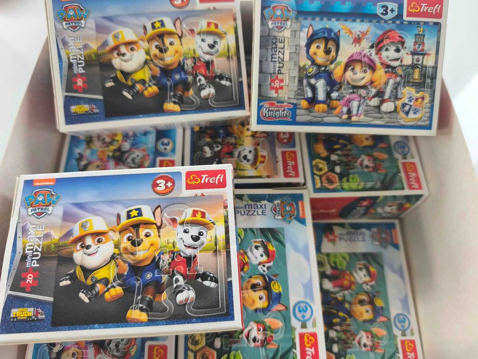 Puzzle Psi Patrol MINI mikołajki zestaw świeta przedszkole żłobek  13 sztuk  MIX