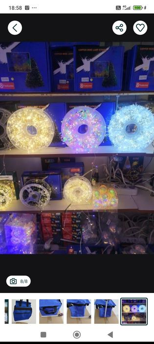 Герлянды "МИШУРА" к празднику 100м.