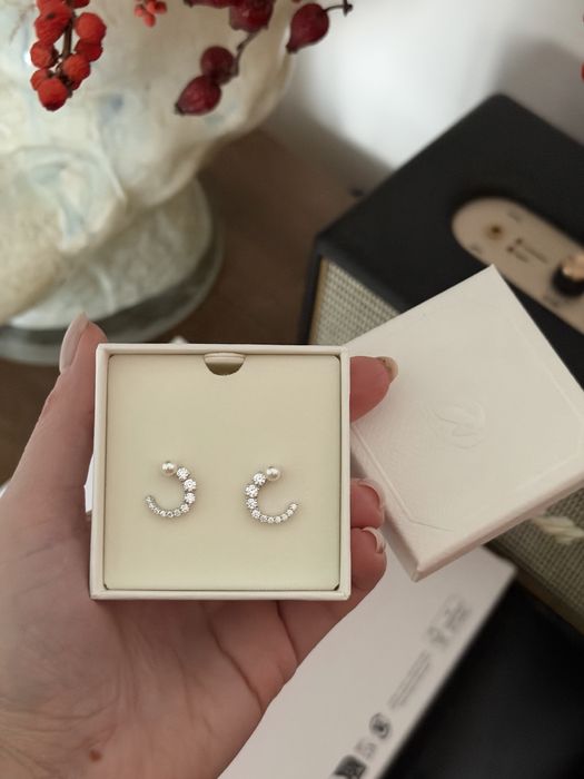 сережки swarovski нові