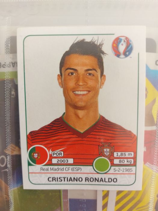 Cromo cr7 euro 2016 n.596