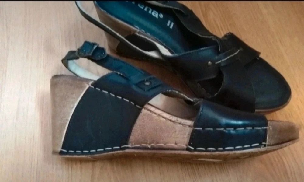 Sandały skora naturalna 40 nowe