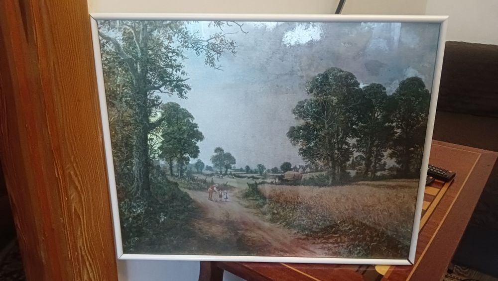 Картина "На дороге"  металло графика переливающаяся