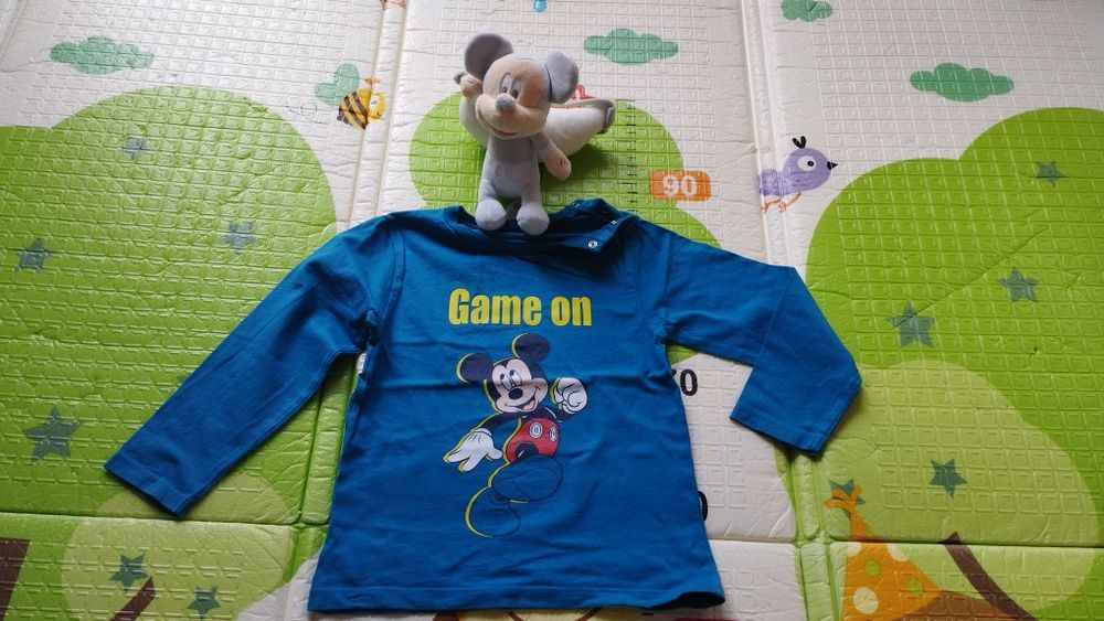 T-shirt manga comprida Mickey 24-36meses