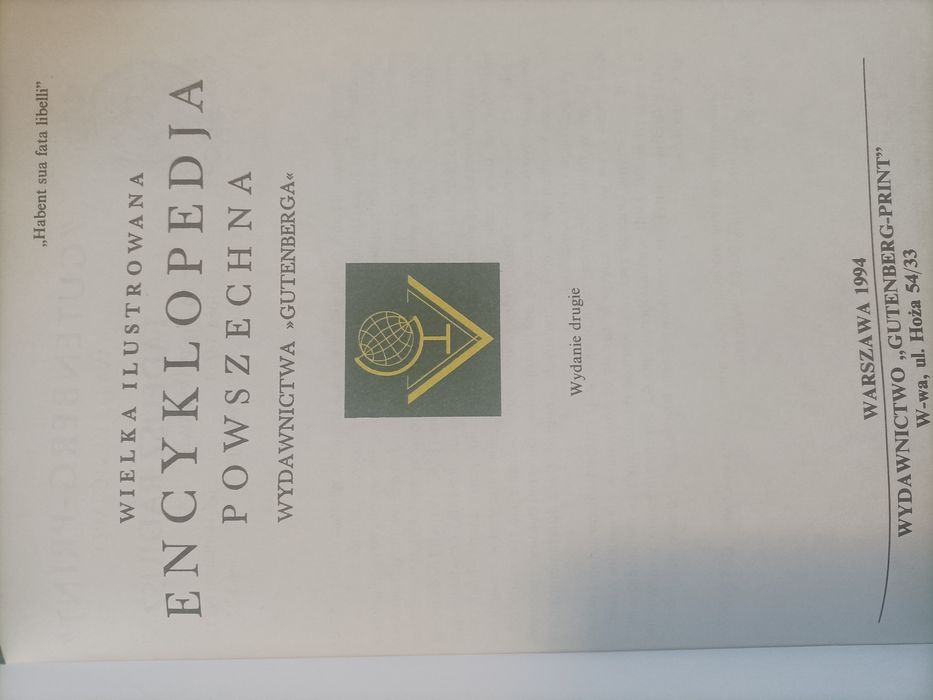 Wielka Encyklopedia Powszechna Gutenberga 22+1 tomów