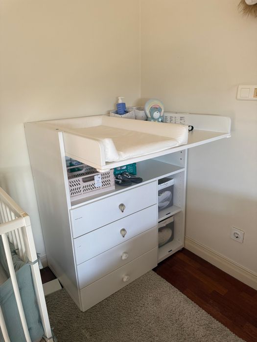 IKEA SMÅSTAD Trocador Branco 3 gavetas