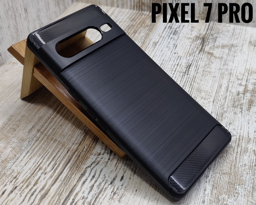 Чехол противоударный Carbon TPU на Pixel 7/ 7A/ 6 Pro  и др Чохол