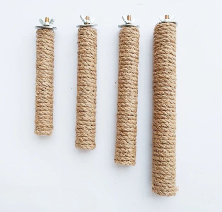 Żerdzie ze sznurem dla papug 20cm