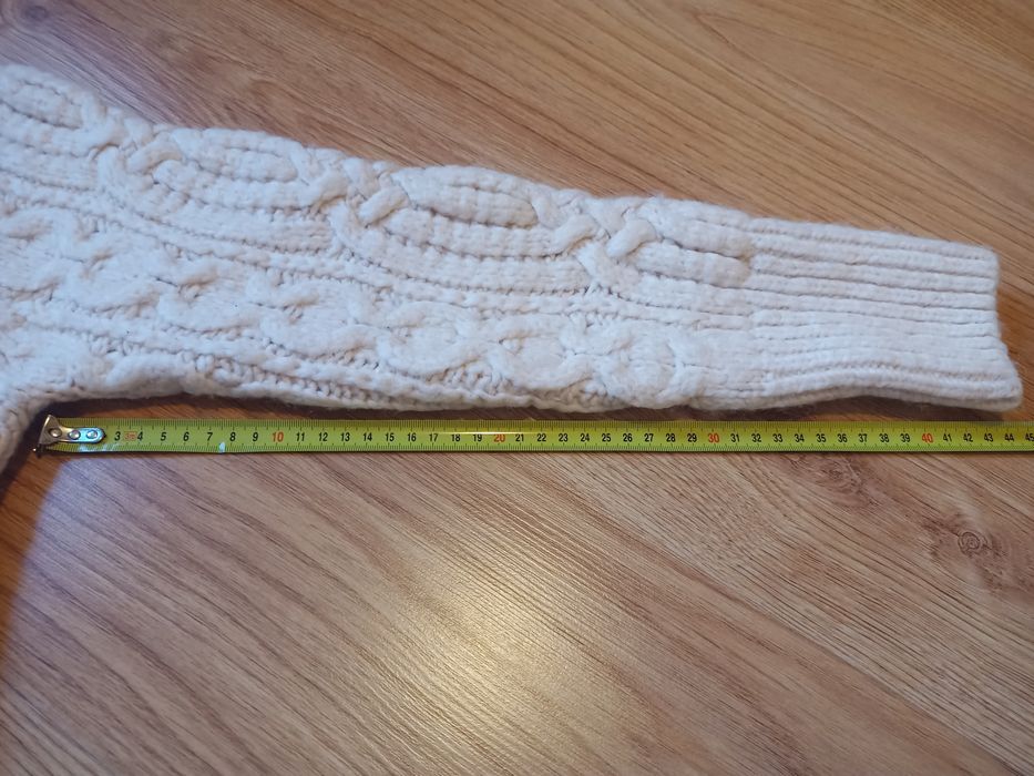 Zara sweter pudełkowy z wełną S/M