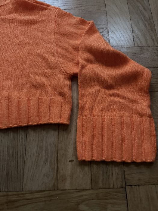 Golf pomaranczowy krótki szerowkie rękawy xs