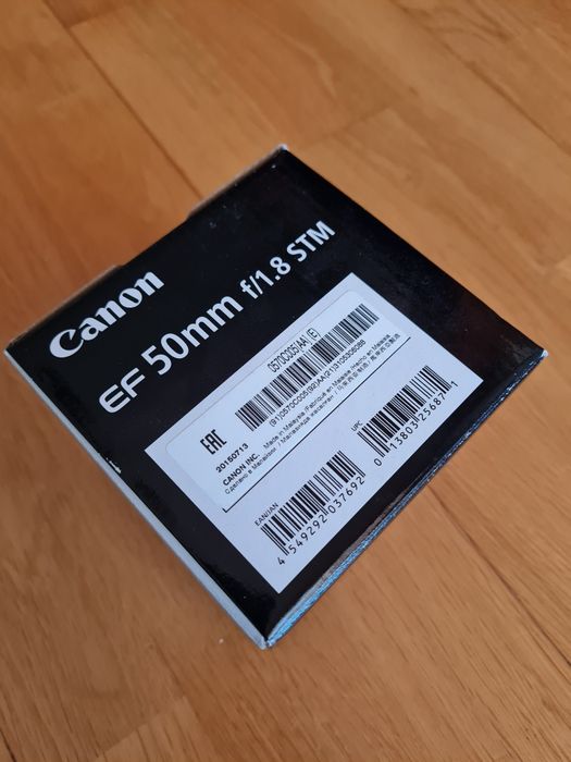 Objectiva Canon EF 50 mm F 1.8 STM  Nova