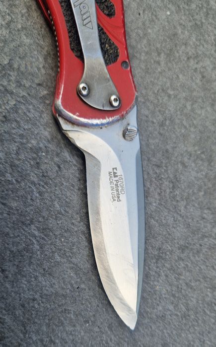 Legenda EDC: Nóż Składany Kershaw Blur Red 1670RD Ken Onion Design MADE IN USA
