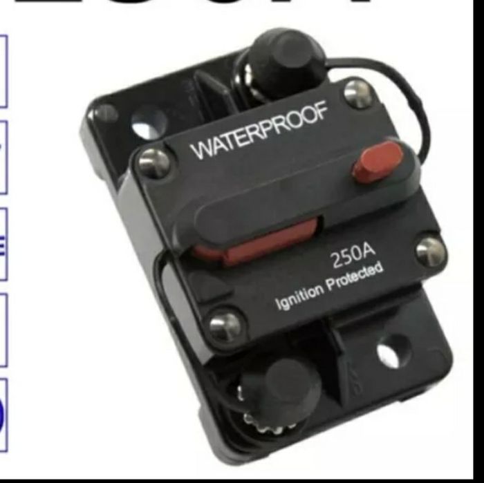 Disjuntor de proteção 12V/24V (Autocaravana / Campervan)
