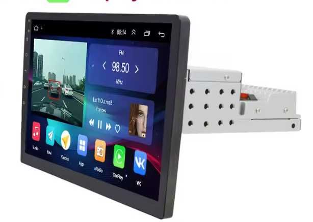OKAZJA! ANDROID 14-4/32 GB Carplay android auto BT usb wifi RDS - 1 DIN 9"