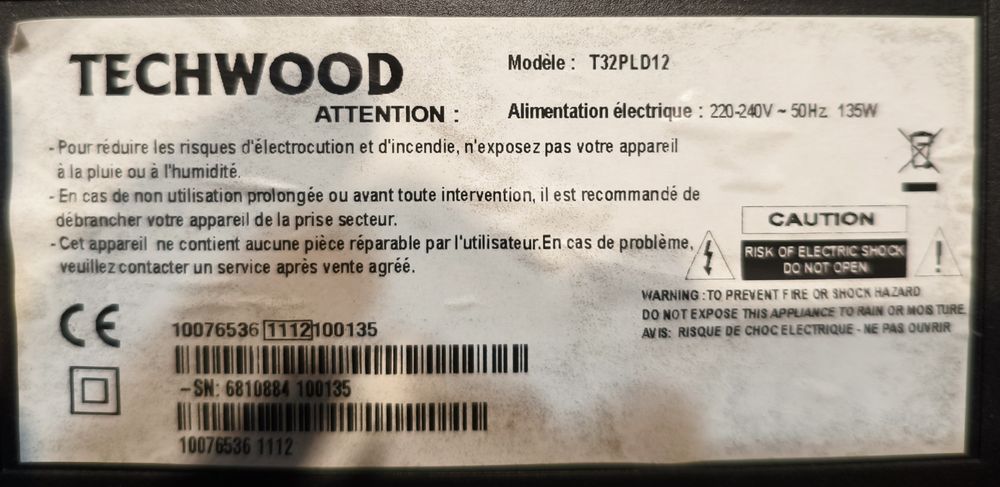 TV LCD Techwood 32 polegadas