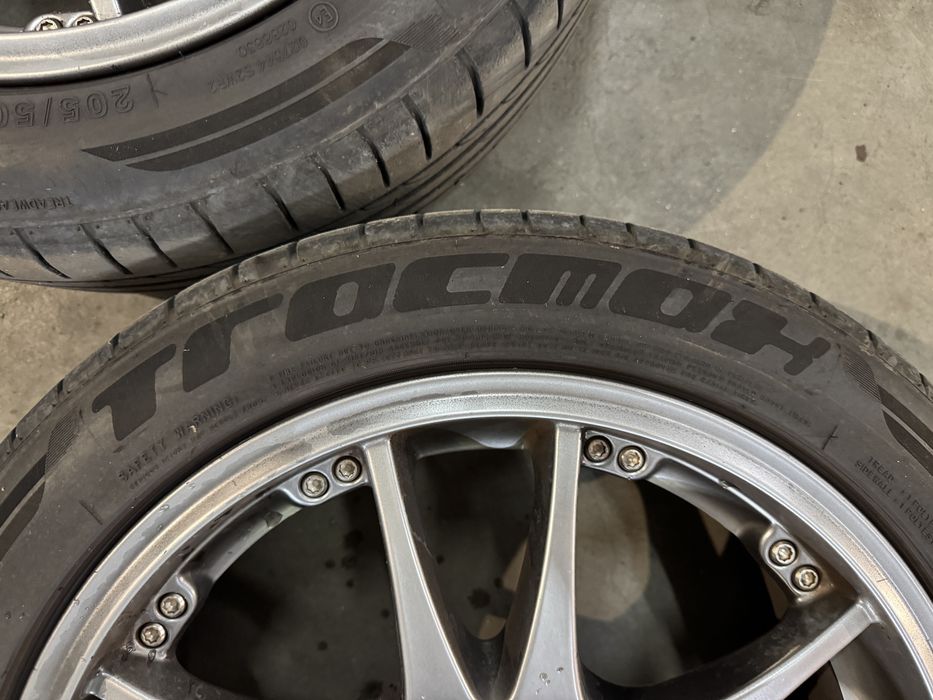 Диски 4х100 R17 DOTZ + гума літо 205/50 r17
