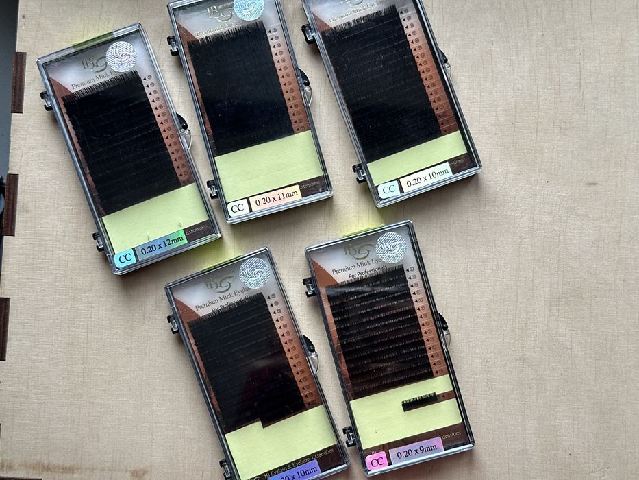 Вії для нарощування IB Beauty CC 0.20 — різні довжини