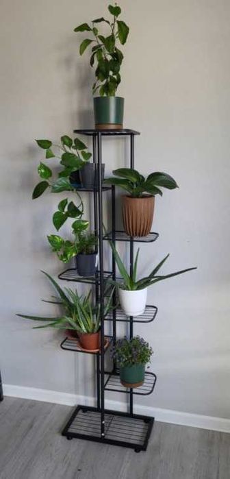 Kwietnik metalowy 8 poziom piętrowy stojak na doniczki rośliny kwiatki