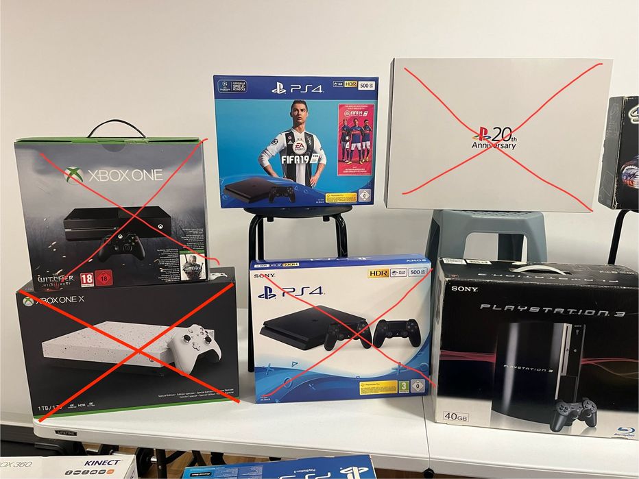 Coleção de consolas incrível - Retro/vintage e novas, todas na caixa