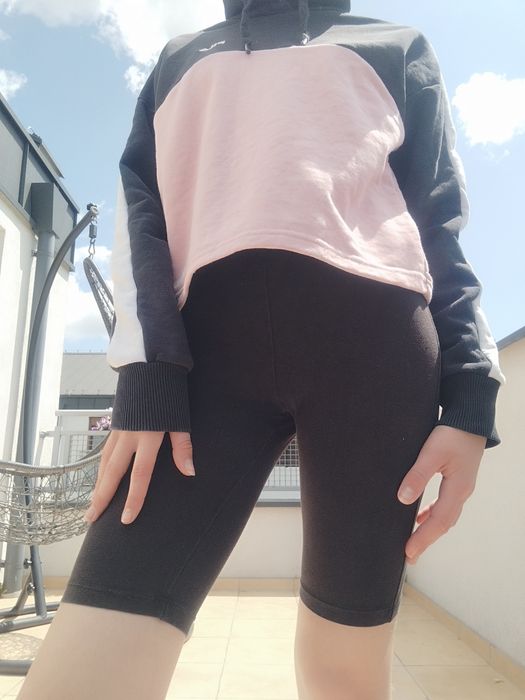 Bluza fila różowo czarno biała