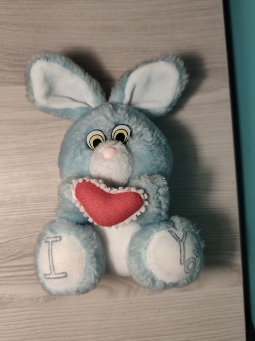 Pluszak niebieski królik