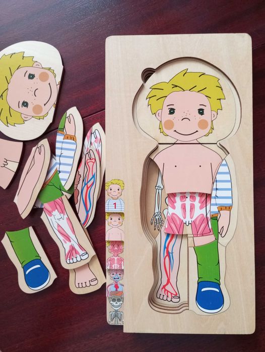 Drewniana układanka MOJE CIAŁO