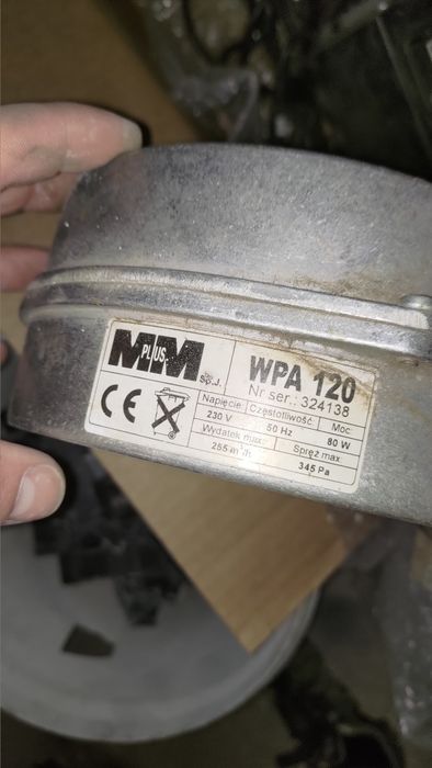 Dmuchawa wentylator nadmuch do kotła pieca co WPA 120 WPA-120