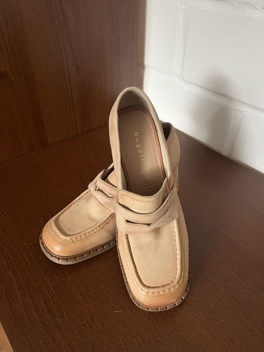 Loafersy mokasyny Bugatti 37,5 skóra naturalna