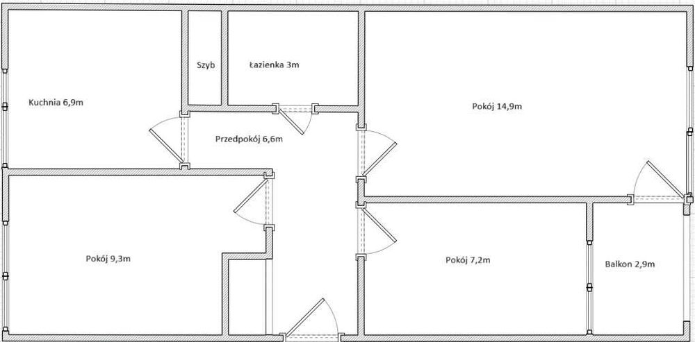 Słoneczne mieszkanie, 1 piętro, nowe 3 pokoje kuchnia łazienka balkon