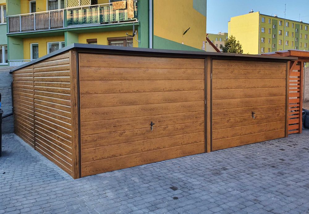 Garaż blaszany 6x5 6x6 4x5 dwustanowiskowy WZMOCNIONY PRODUCENT