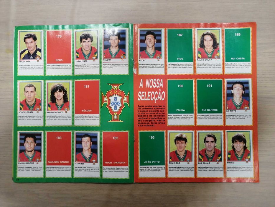 Caderneta Futebol 94-95 - Panini [Incompleta]