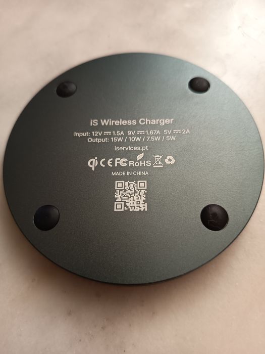 Carregador Wireless iS em Cinzento