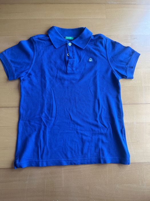 Polo Azul Escuro BENNETON Rapaz