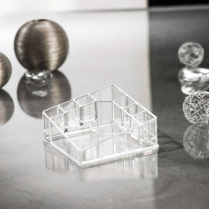 Organizer na kosmetyki pędzelki lakiery 8 przegródek