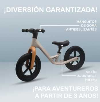 2x Bicicleta Sem Pedais e com Assento Regulável - a partir dos 3 Anos